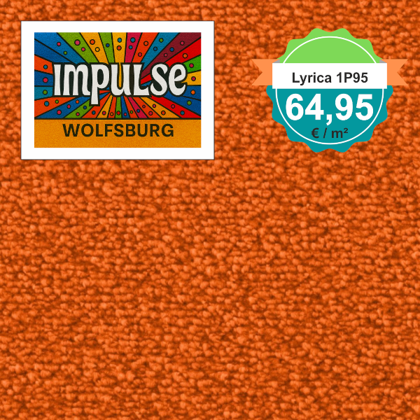 Vorwerk Lyrica 1P95 orange – Velours Teppich – € 64,95/m² – Produktbild